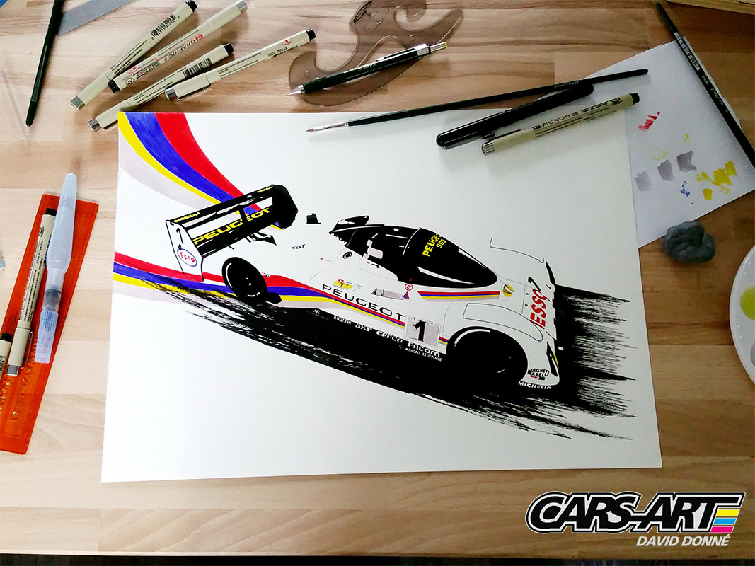 Peugeot 905 LM 1992 winner n°1 - Cars-Art