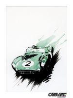Stirling & Kate - HD - Aston Martin DBR1 - Stirling Moss- Cars-Art